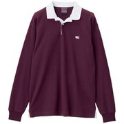 ソリッドカラーラグビージャージ SOLID COLOR RUGBY JERSEY RA42620 プルーン(79) Lサイズ [ポロシャツ メンズ]