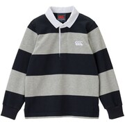 ロングスリーブラグビージャージ KIDS L/S RUGBY JERSEY RAJ42902 ネイビー(29) 140サイズ [アウトドア トップス キッズ]