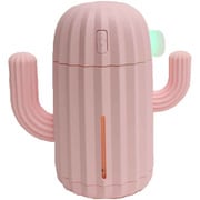 加湿器 卓上 超音波式 うるサボ サボテン型 LED 軽量 コンパクト ピンク DLJSQ19123