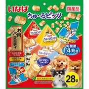 ちゅ～る ビッツ 乳酸菌1.4兆個 お肉バラエティ [犬用おやつ 12g×28袋 国産 緑茶消臭成分配合]