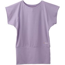 リカバリー ヨガウェア バックオープンTシャツ レディース リカバリーウェア 半袖シャツ ラベンダー Mサイズ 8101