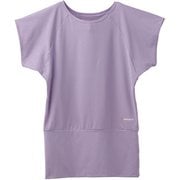 リカバリーヨガウェア バックオープンTシャツ レディース Mサイズ ラベンダー 8101-0604