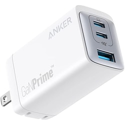 USB急速充電器 GaNPrimeシリーズ Anker 735 Charger（GaNPrime 65W）PowerIQ 4.0搭載 65W USB-C×2/USB-A×1 折りたたみ式プラグを採用 3台同時充電可 ホワイト A2668N21