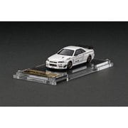 IG2722 1/64 日産 スカイライン GT-R Mine's R34 ホワイト [レジンキャストミニカー]