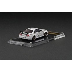 イグニッションモデルSkyline GT-R Mine's (R34) ホワイト Ignition Model IG2721 1/64 Nissan Skyline GT-R Mine's(R34