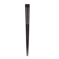 食洗機対応箸 八角弥生 黒 23.5cm