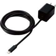 急速充電器 MPA-ACLP05シリーズ USB PD(パワーデリバリー)対応 Lightningケーブル一体型 1.5m 20W 折りたたみプラグ採用 MFI認証 ブラック MPA-ACLP05BK