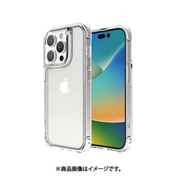 ATLAIP2022-61PCL [iPhone 14 Pro用ケース LINKASE AIR ゴリラガラスiPhoneケース（側面TPU：クリア）耐衝撃 透明度 MagSafe充電対応]
