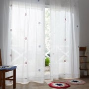 既製カーテン レース リコボイル 100cm×176cm ミックス V1338