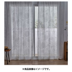 既製カーテン レース イハナボイル 100cm×198cm ホワイト V1312