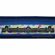 TRAINIART×にじゆら 手ぬぐい 東京駅舎 ライトアップ [鉄道グッズ]