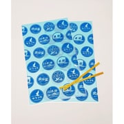 鉄道グッズ ラッピングバッグ ヘッドマーク BLUE