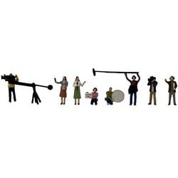 320692 ザ・人間 140 テレビクルー [鉄道模型用レイアウト用品]
