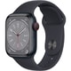 Apple Watch Series 8 （GPS ＋ Cellularモデル）- 41mmミッドナイトアルミニウムケースとミッドナイトスポーツバンド - レギュラー [MNHV3J/A]