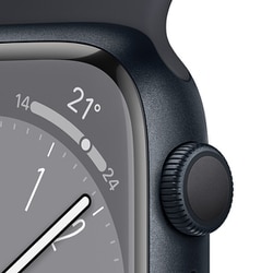 Apple Watch Series8 41mm GPS ミッドナイト 100%