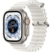 Apple Watch Ultra （GPS ＋ Cellularモデル）- 49mmチタニウムケースとホワイトオーシャンバンド [MNHF3J/A]