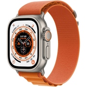 Apple Watch Ultra （GPS ＋ Cellularモデル）- 49mmチタニウムケースとオレンジアルパインループ - S [MNHH3J/A]