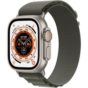 Apple Watch Ultra （GPS ＋ Cellularモデル）- 49mmチタニウムケースとグリーンアルパインループ - S [MNHJ3J/A]