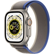 Apple Watch Ultra （GPS ＋ Cellularモデル）- 49mmチタニウムケースとブルー/グレイトレイルループ - S/M [MNHL3J/A]