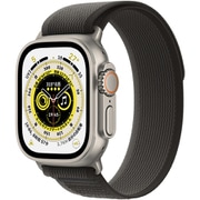 Apple Watch Ultra （GPS ＋ Cellularモデル）- 49mmチタニウムケースとブラック/グレイトレイルループ - S/M [MQFW3J/A]