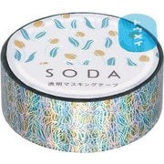 SODA 透明マスキングテープ(オーロラ箔) チューリップ CMTH15-004