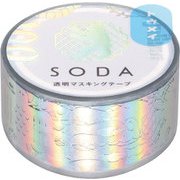 SODA 透明マスキングテープ(オーロラ箔) エンブレム CMTH20-003
