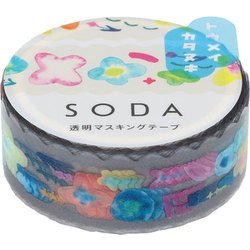 SODA 透明マスキングテープ（型抜き） ペタル CMTD15-003