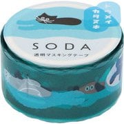 SODA 透明マスキングテープ(型抜き) スイミング CMTD20-004