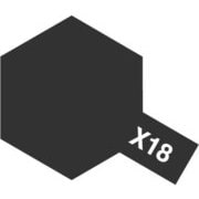 80018 タミヤカラー エナメル塗料 X-18 セミグロスブラック [プラモデル用塗料]