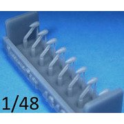 R48486 1/48 Bf109F/G/K エルロンマスバランス 8個入 （汎用） [プラモデル用パーツ]