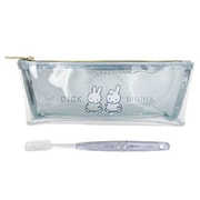 キャラクターグッズ DBM-1075 ミッフィー 歯ブラシセット クリアワンポイントシリーズ ブルー