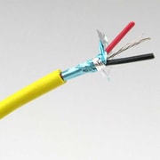 カラーシールドケーブル 2芯 黄 5m BELDEN1503A-YE L-5m