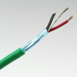 カラーシールドケーブル 2芯 緑 10m BELDEN1503A-GR L-10m