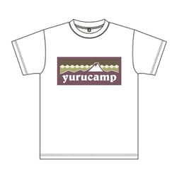 ゆるキャン△ ふじさんロゴ ホワイト Tシャツ Lサイズ 土岐綾乃 [キャラクターグッズ]