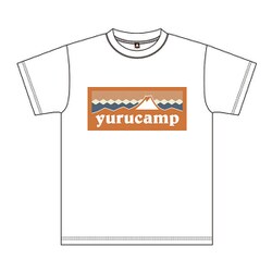ゆるキャン△ ふじさんロゴ ホワイト Tシャツ Mサイズ 斉藤恵那 [キャラクターグッズ]