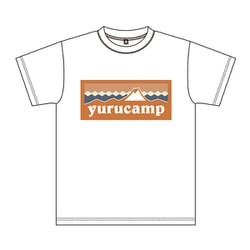 ゆるキャン△ ふじさんロゴ ホワイト Tシャツ Lサイズ 斉藤恵那 [キャラクターグッズ]
