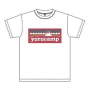 ゆるキャン△ ふじさんロゴ ホワイト Tシャツ XLサイズ 大垣千明 [キャラクターグッズ]