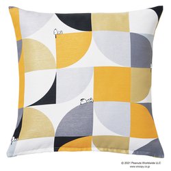 クッションカバー スリーピースヌーピー 45cm×45cm オレンジ P034C