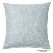 P041C [クッションカバー シティースケープ 45cm×45cm ライトブルー]