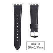 RWC028AU [Apple Watch 38/40/41mm 用 バンド 牛革 スタンダード ブラック]