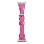 RWC036PU [Apple Watch 38/40/41mm 用 バンド 牛革 グレイスパール テーパード ピンク]