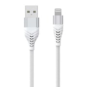 USB-A to Lightningケーブル MFi認証 高耐久 1.2m アルミコネクタ ホワイト FATL-JD30