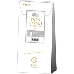 ILMILY Color two color ボールペン3本＋メモセット TASK LIST / ブラック・グレー＆ワインレッド・グレー＆ネイビー・グレー ILCTC-SET-3CGY