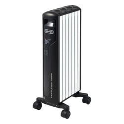 デロンギ マルチダイナミックヒーター Wi-Fiモデル 6～8畳 表面低温化設計/転倒時電源遮断装置 ピュアホワイト＋マットブラック MDHAA09WIFI-BK