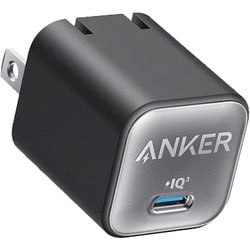USB急速充電器 Anker 511 Charger（Nano 3 30W）USB PD（パワーデリバリー）対応 30W USB-C×1 折りたたみ式プラグ採用 ActiveShield 2.0搭載 ブラック A2147N11