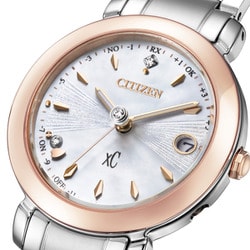 シチズン CITIZEN 腕時計 レディース ES9445-73W クロスシー ヒカリコレクション ティタニア シリーズ エコ・ドライブ電波時計 xC hikari collection Titania Happy Flight Eco-Drive エコ・ドライブ電波（H060） ホワイトシェルxシルバー アナログ表示