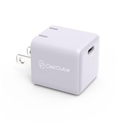 USB急速充電器 1ポートUSB-C Fast Charger GaN Mini(PD30w) USB PD(パワーデリバリー)対応 32W USB-C×1 GaN素材搭載 折りたたみ式プラグ採用 白藤(シラフジ)/ライトパープル CCAC06-LP