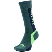 スキーソックス 2toe フリーライドパイル 30305 グリーン Mサイズ(25-27cm) [スキーソックス]