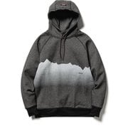 エコハイブリッド リッジラインプリント スウェットフーディ ECO HYBRID RIDGE LINE PRINT SWEAT HOODIE N11H BLK(ブラック) Mサイズ [アウトドア スウェット メンズ]