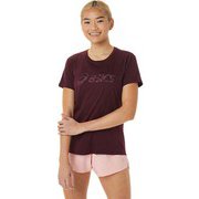 ウイメンズRUNKOYOプリント半袖シャツ RUNKOYO ASICS S/S 2012C388 500 ディープマーズ Sサイズ [ランニングウェア シャツ レディース]